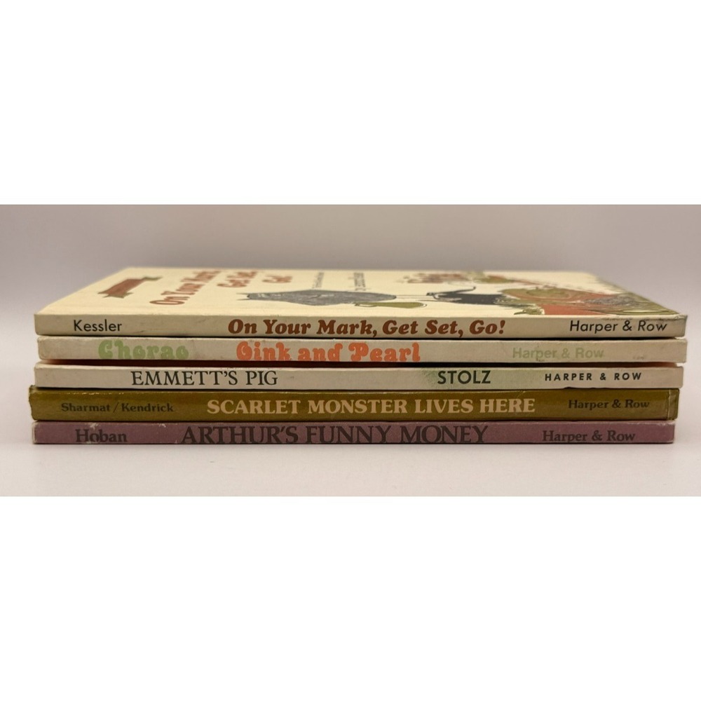 Vintage I Can Read Book Lot 5 Harper Row Hoban Kessler Garth Williams Hardcover‎
